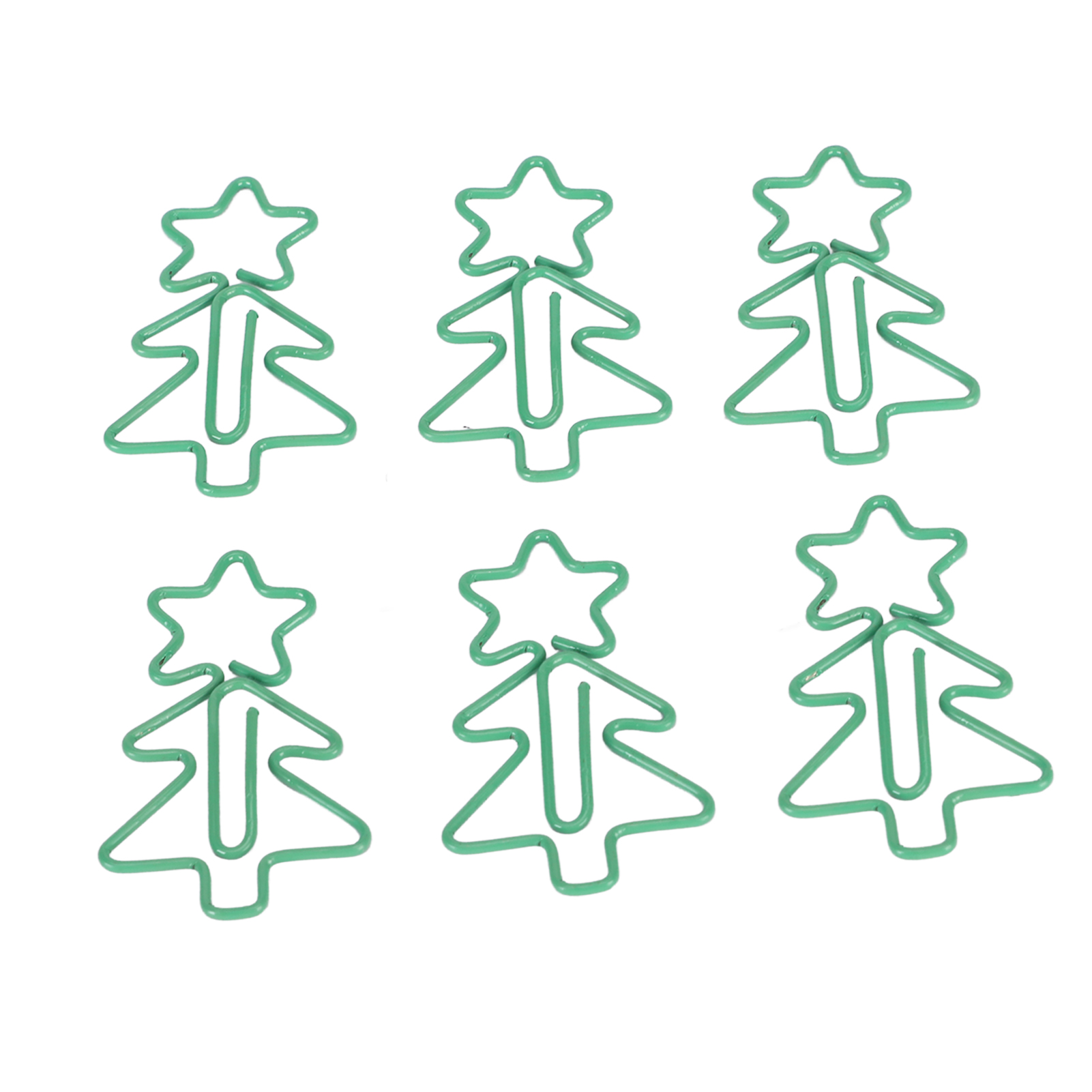 100 Stück Dekorative Büroklammern Im Weihnachtsbaum-design, Rutschfest, Vielseitig Einsetzbar, Für Zuhause, Schule Und Büro