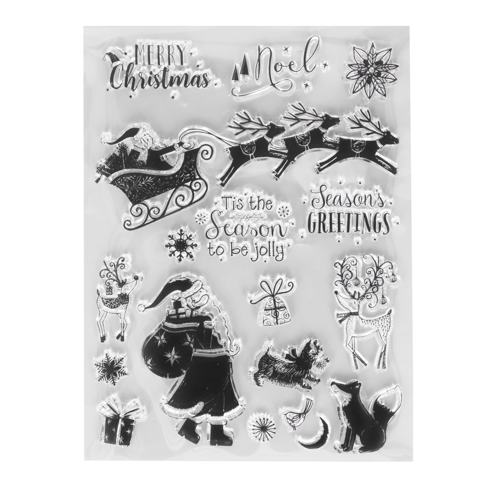 Klare Stempel Aus Tpr Für Individuelle Weihnachtsmotive – Sicher, Transparent Und Ideal Für Tagebücher, Umschläge Und Karten.
