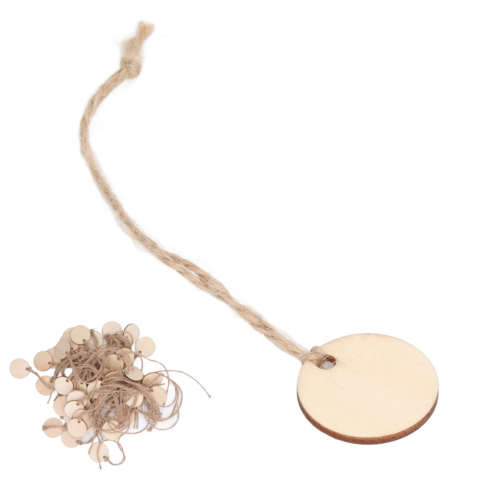 50 Stück Weinflaschenanhänger, Modisch, Schlicht, Rund, Aus Holz, Diy-bastelideen, Kleine Anhänger Für Weinflaschen Und Becher, Ideal Für Hochzeiten