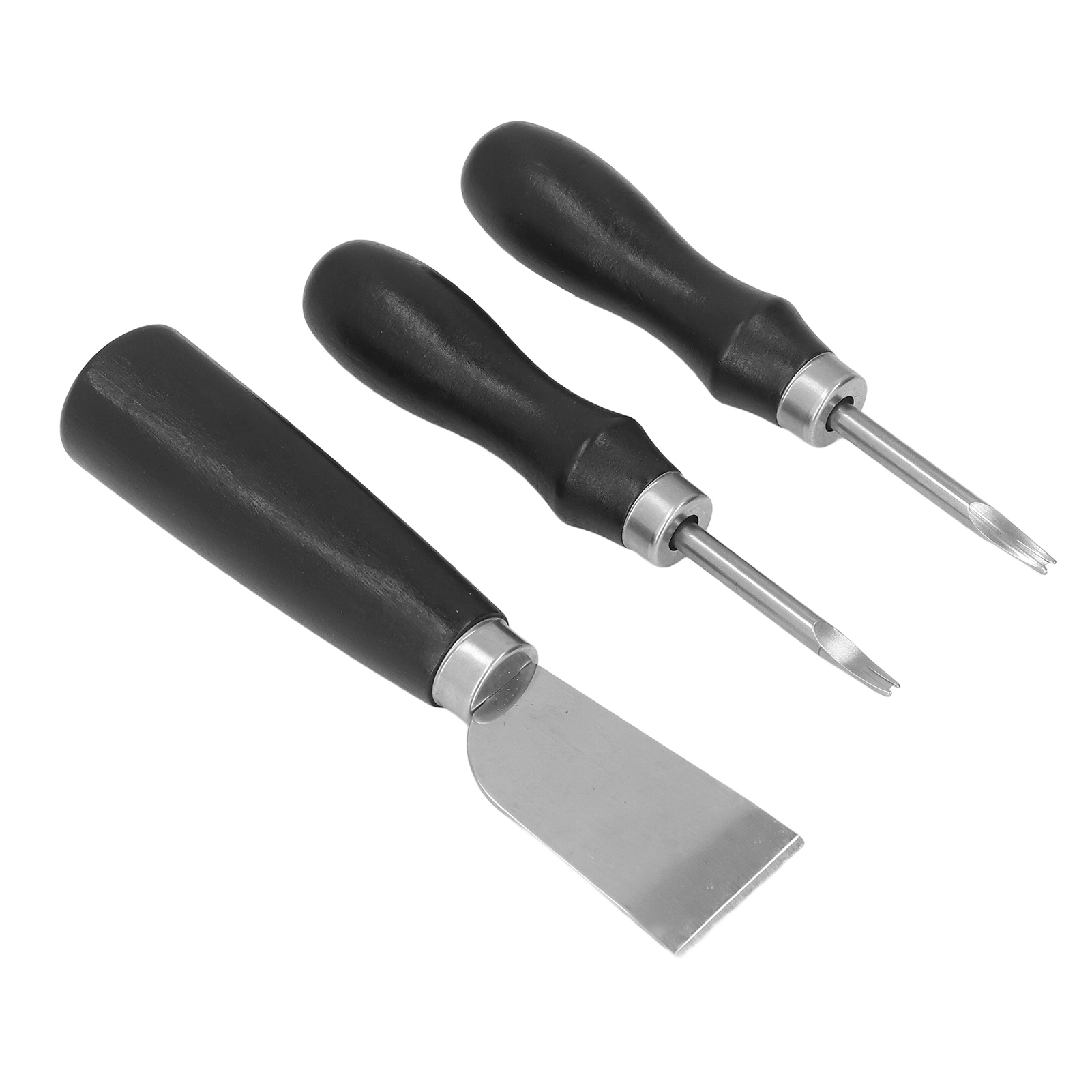 Ledermesser-set Zum Selbermachen: Sandelholzgriff Mit Gebogener Klinge Und Stahlklinge, Spaltmesser-set Für Lederarbeiten