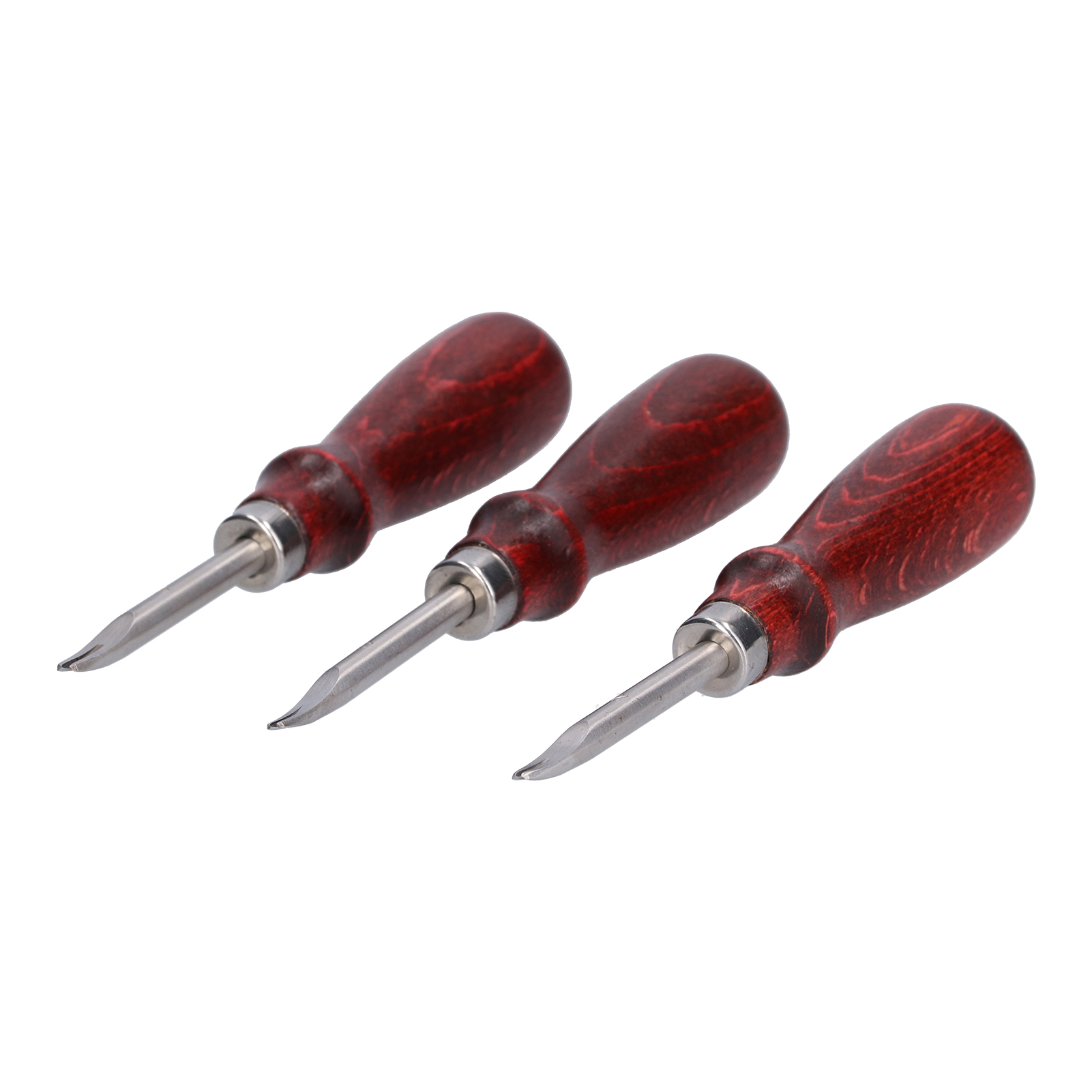 3-teiliges Lederkantenschneider-set Mit Holzgriff Für Professionelles Lederschneiden Und Diy-bastelarbeiten