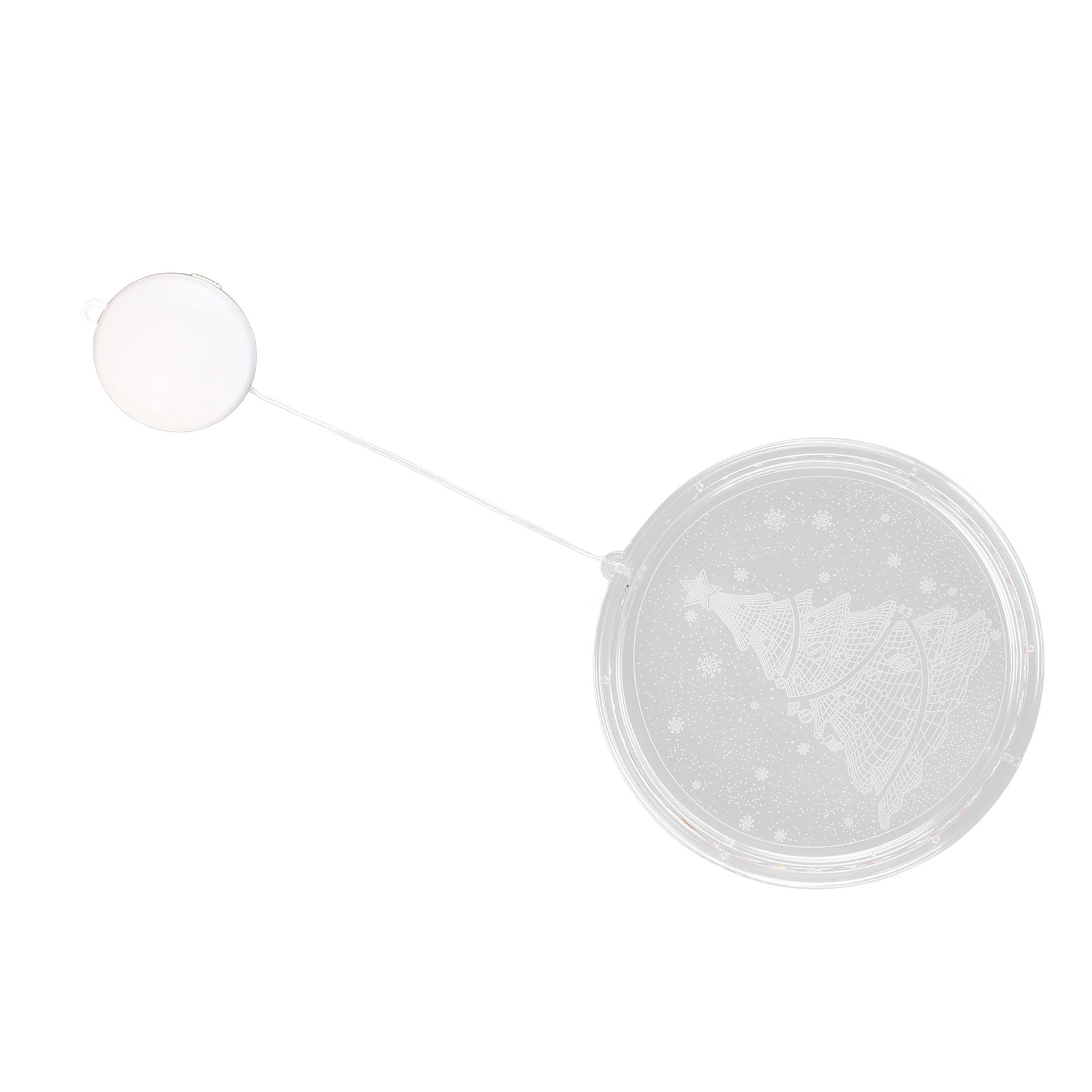 Weihnachts-led-lichterkette, Transparent, Hell, Rund, Zum Aufhängen, Für Wohnzimmer, Hof