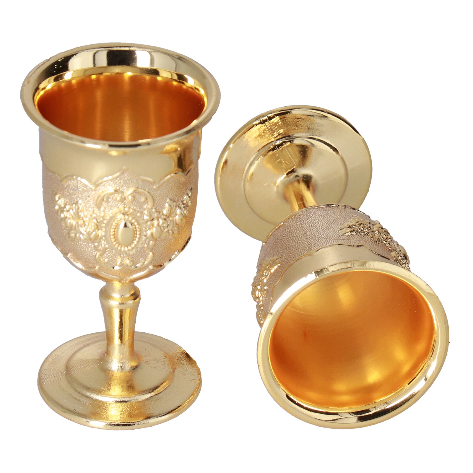 2-teiliges Kelch-set, Europäische, Hochwertige Goldene Retro-ornamente Für Die Reisedekoration