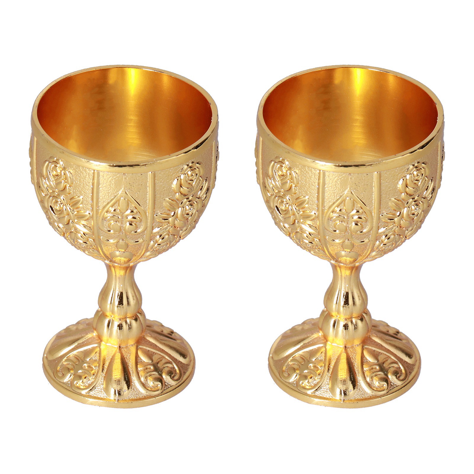 Stück 30 Ml Kelche, Europäische, Hochwertige Goldene Retro-ornamente, Ideal Für Reisen, Dekoration Und Als Sammlerstück.