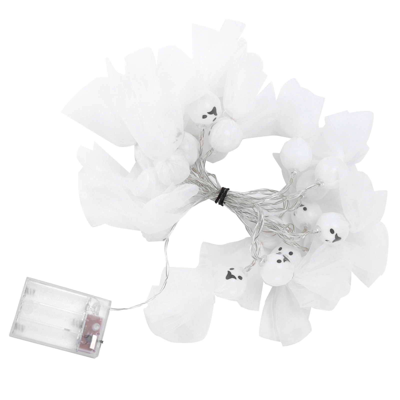 Mini-skelettlichter, Tragbar, Batteriebetrieben, Energiesparende Led-lichter, Halloween-totenkopflichter, Stoffgeist