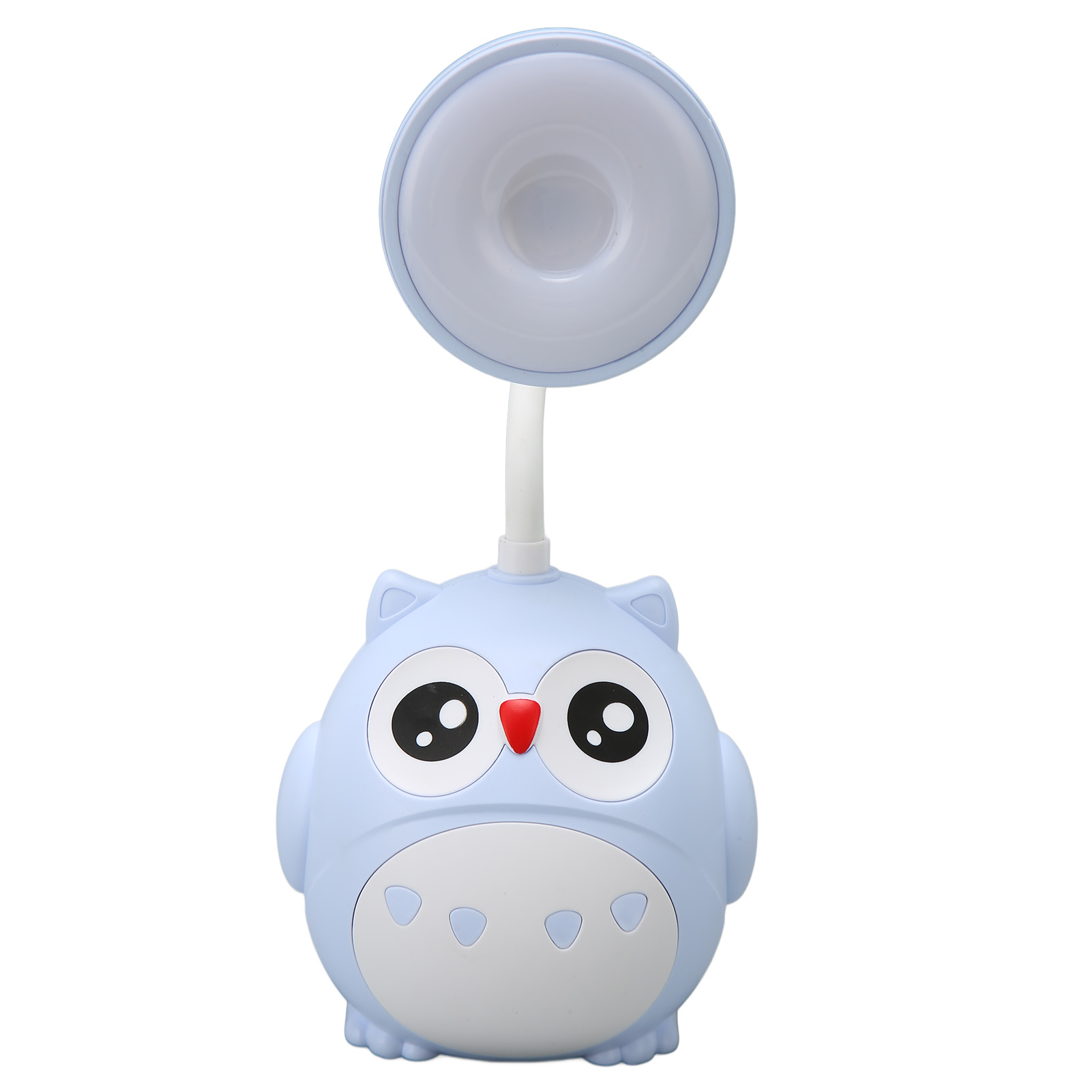 2-stufige Led-tischleuchte Mit Stifthalter, Augenschutz, Usb-anschluss, Cartoon-nachteule, Blaues Tischlicht