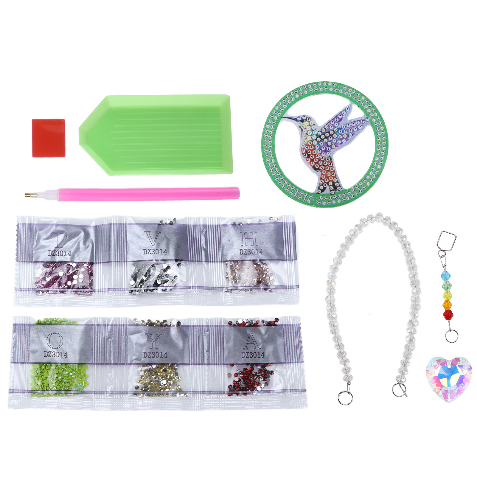 Strassanhänger, Vollbohrer, Spezielle Vogelform, Diy-malerei, Auto-ornament-zubehör