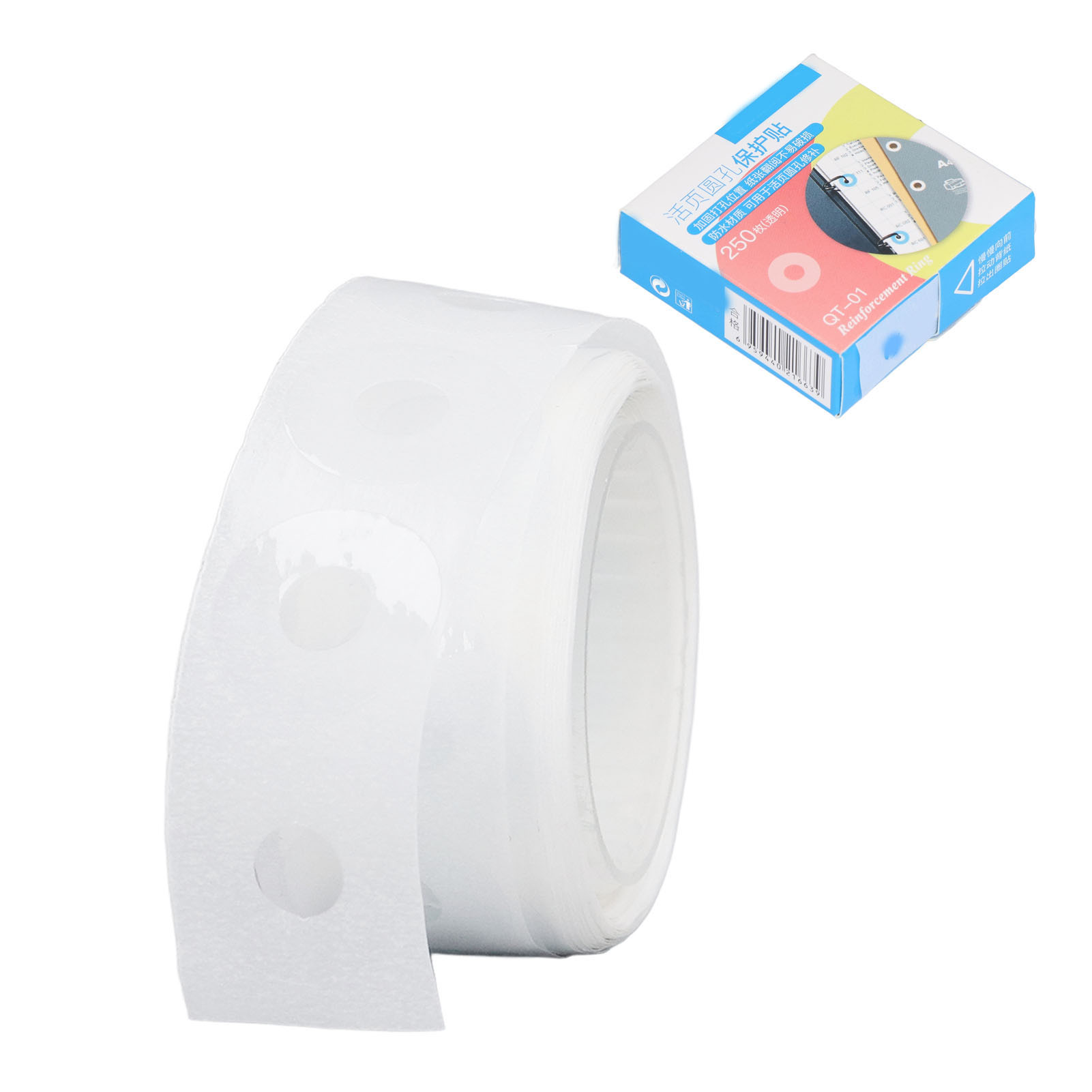 Lochverstärkungsaufkleber Diy-produktion Pvc Wasserdicht Einfache Handhabung Verstärkungsetiketten Transparent