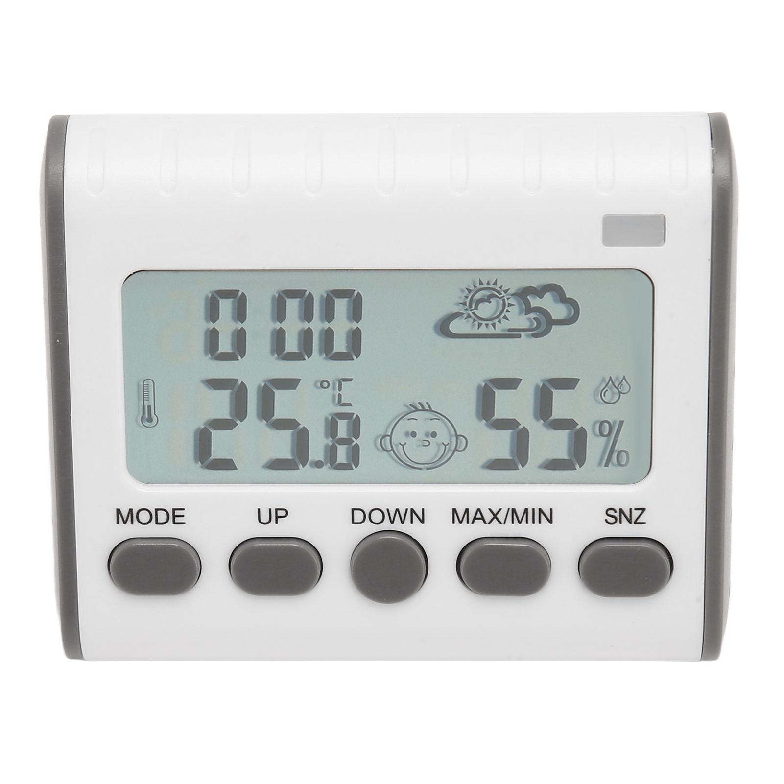 Digitales Thermometer-hygrometer Mit Temperatur- Und Feuchtigkeitsanzeige Für Schlafzimmer, Studentenwohnheim Und Büro