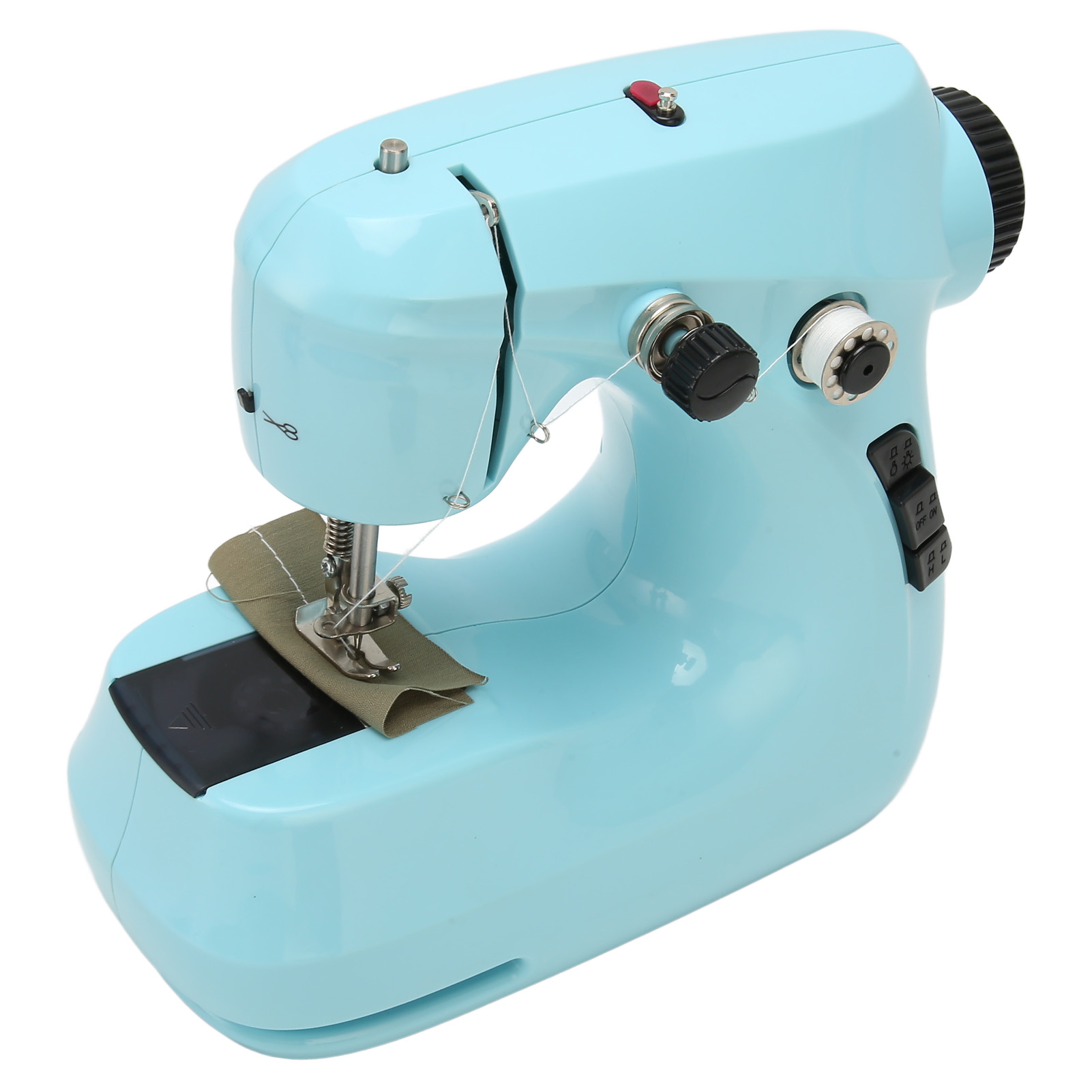 Mini-nähmaschine Mit Zwei Netzteilen, Tragbar, Elektrisch, Klein, Für Anfänger Und Kinder, 100–240 V, Eu-stecker