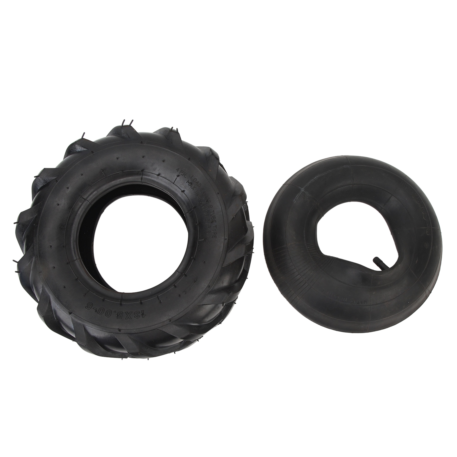 13x5.00-6 Outdoor-reifen Mit Dickem Gummischlauch, Stoßdämpfer, Griffigem Profil, Ersatzrad Für Garten-atv/utv