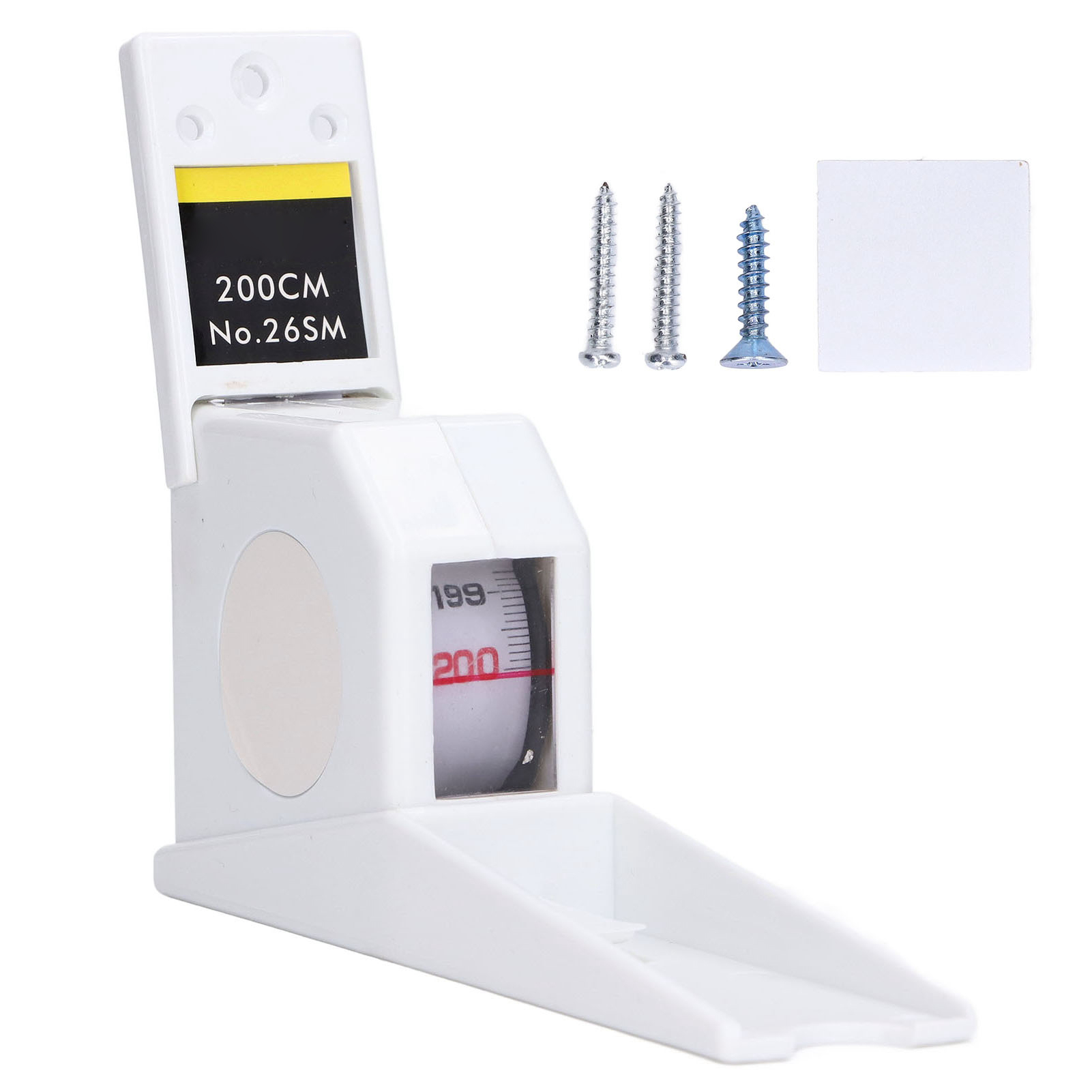 200 Cm Langes, Einziehbares Wandmaßband Zur Größenmessung, Für Den Heimgebrauch, Weiß.