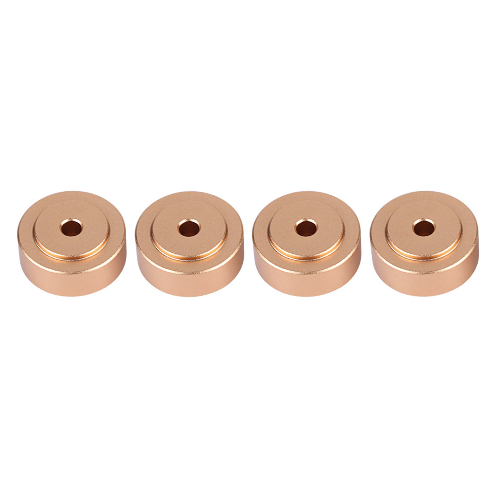 4 Stoßdämpfende Pads Aus Aluminiumlegierung, 20 X 8 Mm, Für Verstärkerfüße, Goldfarben