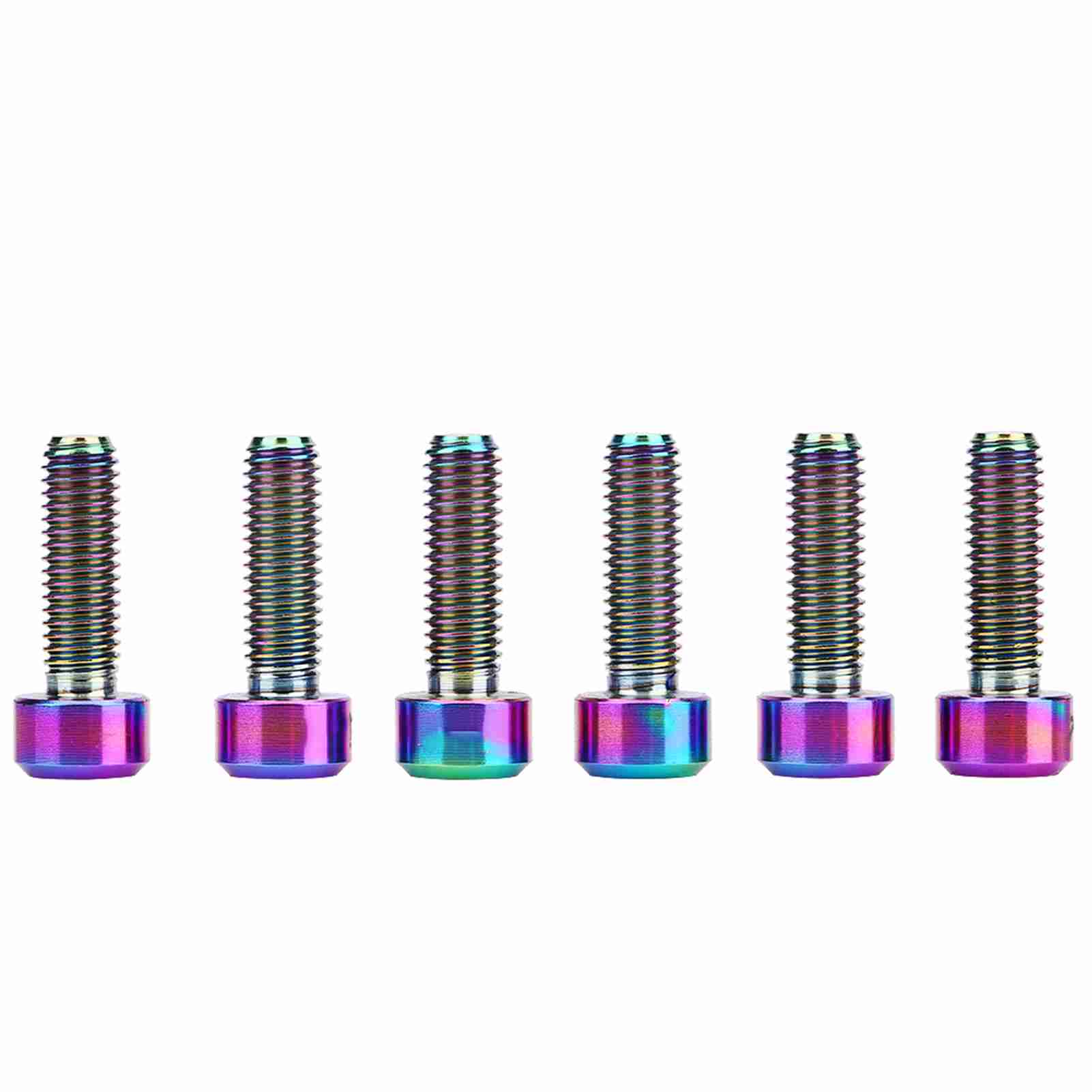 Set Mit 6 Befestigungsschrauben Für Fahrradvorbauten Aus Titanlegierung M516 Mm Für Mountainbikes (mehrfarbig)