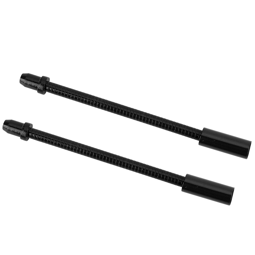 1 Paar Flexible V-bremsschläuche Aus Edelstahl Für Mountainbikes, Falträder Und Rennräder, Schwarz.