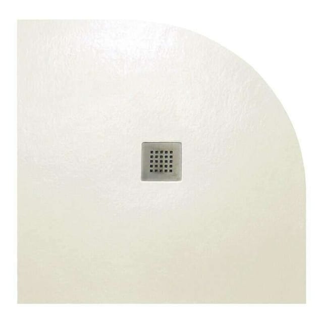 Viertelkreis-Duschwanne strato 90x90 cm - Beige - Widerstandsfähig und einfach zu installieren - Badezimmer - Dusche