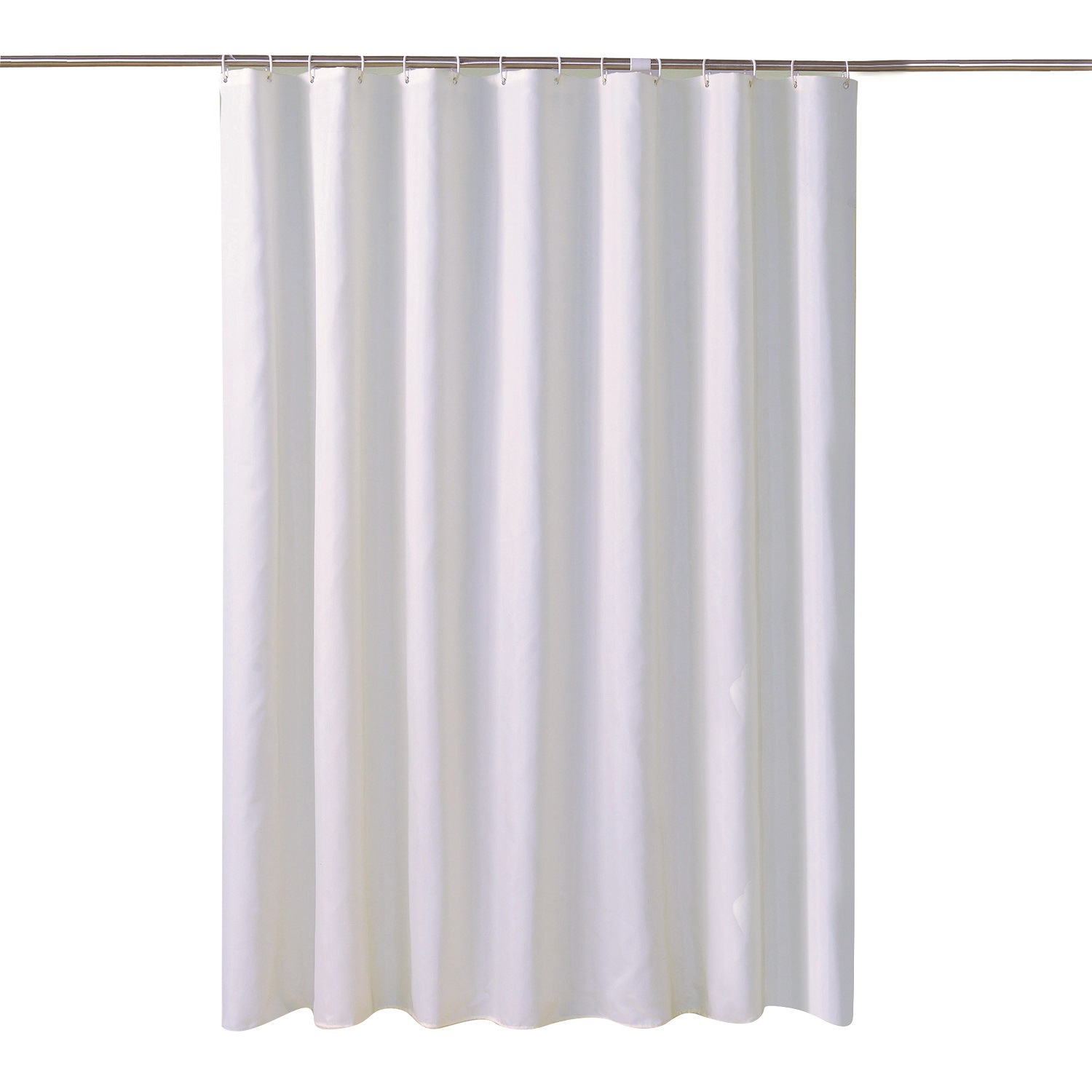 Vit Duschdraperi Polyester Vattentät Duschdraperi
