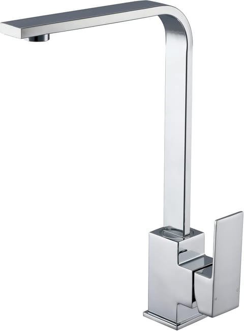 Robinet De Cuisine Carré, Mitigeur De Cuisine Moderne, Mitigeur D'Évier Chromé Intégré (référence Produit : 96605983 Référence Offre : Mkh25.7.9-7)