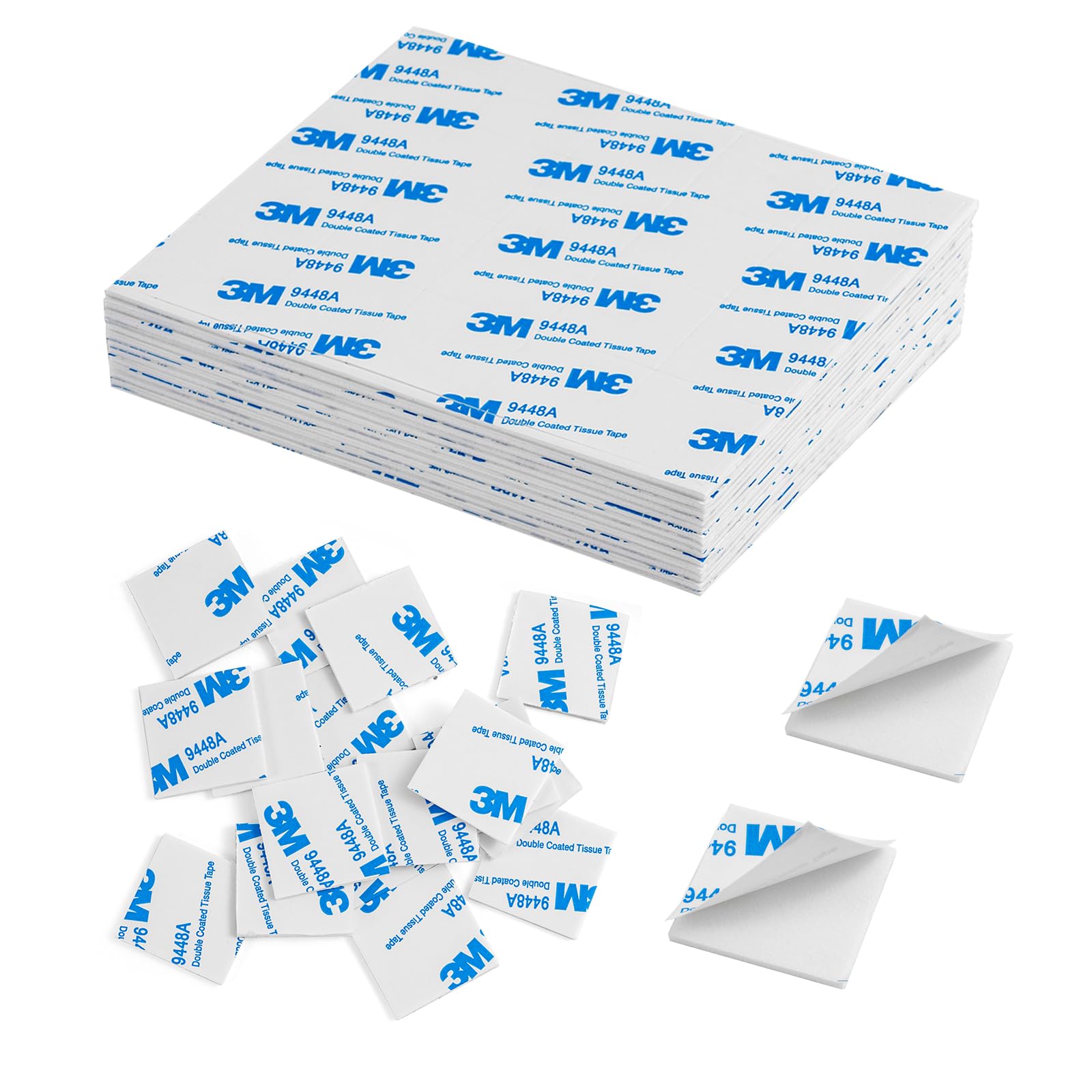 100 Stuks - Dubbelzijdige Eva-schuimtape Met Hoge Viscositeit - Markless - Antislip En Schokabsorptie - Sterke Zelfklevende Patch - Vierkant 1515 - Wit