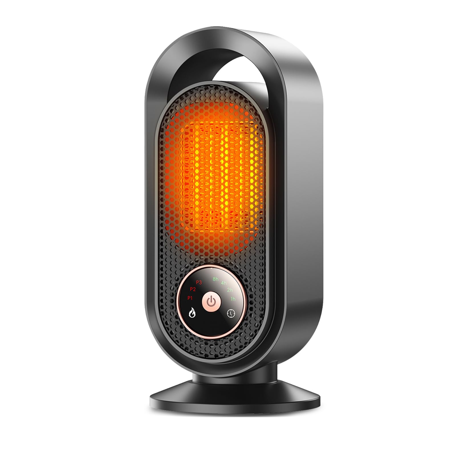 Chauffage D'Appoint 1500w,chauffage Electrique Portable,radiateur Electrique Céramique Ptc,radiateur Soufflant Avec 3 Modes,8h Minuterie