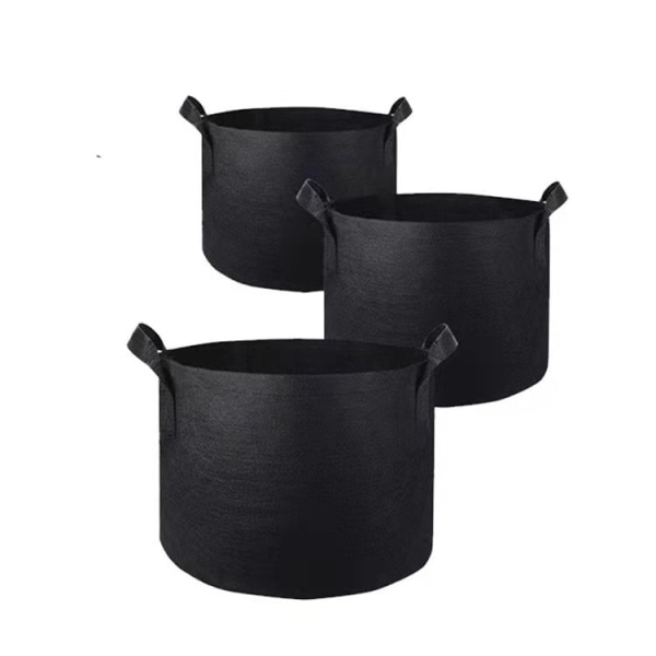 10 Gallon (ca. 35,7 Liter) Flerfärgad Odlingspåse I Tyg Non-woven Planteringskasse Växtpåse Trädgårdsväxtpåse Grönsaksblomma Tomatodlingspåse 2 Stycken