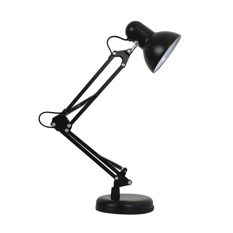 Lampe De Bureau Classique Américaine En Fer Forgé À Led Avec Protection Oculaire, Lampe De Chevet, Lampe De Bureau À Économie D'Énergie Pour Dortoir.