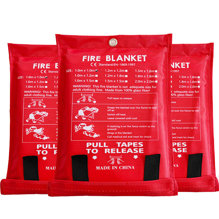 Pack Fire Blanket Fiberglass Hero Emergency Home Retardant Prepared 39''x39''