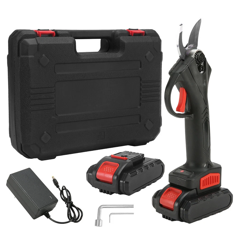 Sécateur Électrique Sans Fil 21 V 2 Batteries Capacité De Coupe 30 Mm