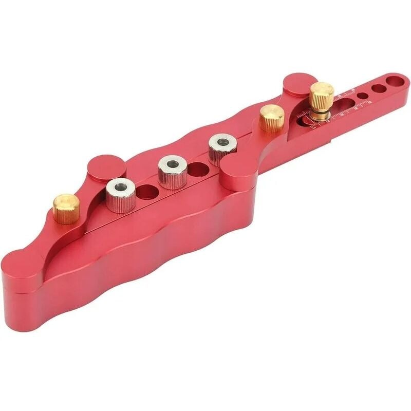 Localisateur De Gabarit De Cheville De Travail Du Bois, Positionneur De Guide De Perçage De Trou De Bois, Kit D'Outils De Localisation De Poinçon De Bricolage, Accessoires De Menuiserie D'Alliage D'Al