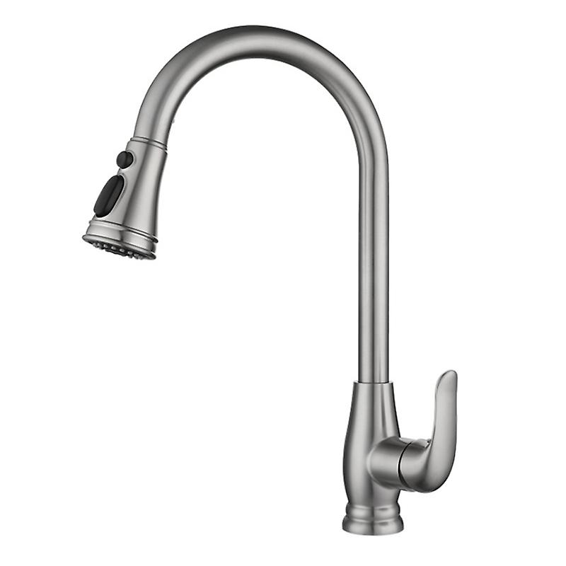 Stainless Steel Kitchen Sink Faucet - 3 Modes, 360 Degree Rotation, Hot/cold Mixer, Pull Out Hose