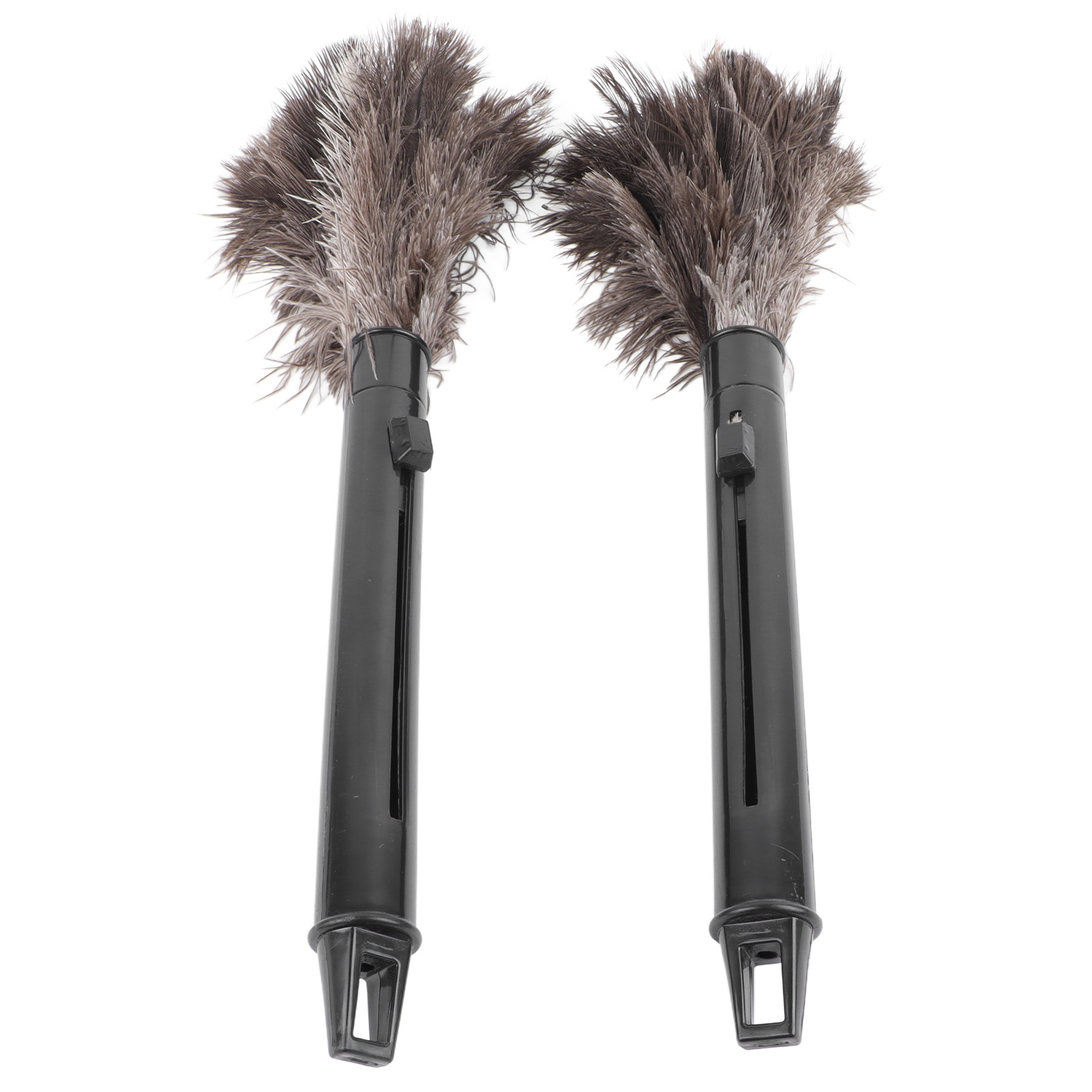 Plumero Retractil De Plumas De Avestruz, Plumero Avec Mangue Largo Pour Nettoyer La Maison, 2 Pièces