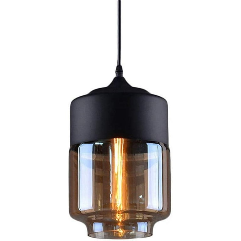 Inicio Cilindro Retro Lámpara Colgante De Vidrio Transparente Accesorios De Iluminación Oso De Fresa Electrónica
