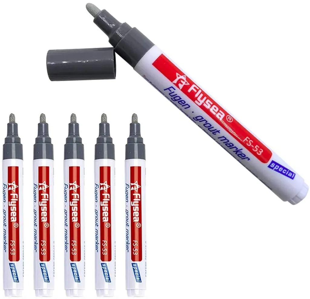 Stück Fugenstift, Fugenmörtel Fliesen Stift Fugenmörtel Restaurierung Stift, Reparaturstift Für Bodenfliesen, Fugen Reparatur Stift Mit Ersatzspitze Reparatur Marker Für Fliesen Wand Boden