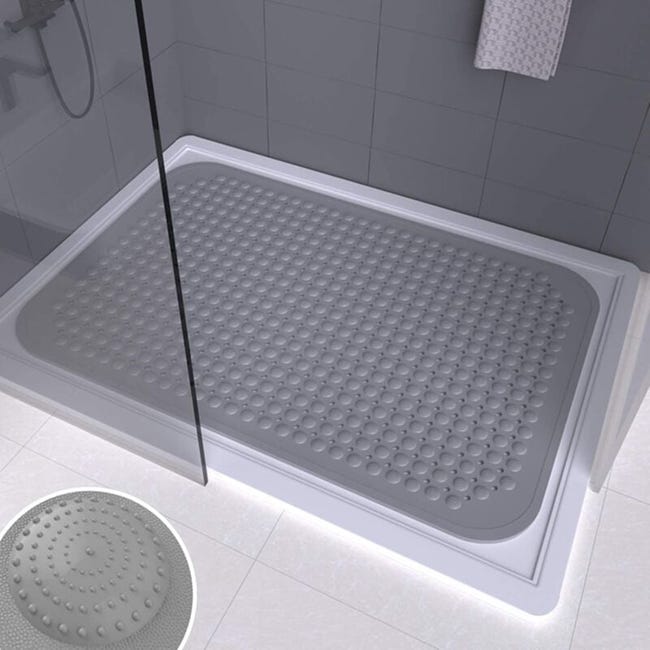 Tapis De Douche Rectangulaire, Grand Tapis De Bain Antidérapant, Tapis De Massage Des Pieds En Pvc, Tapis De Bain - 88 X 58 Cm (référence Produit : 95465445 Offre : Lehuamwj1589)