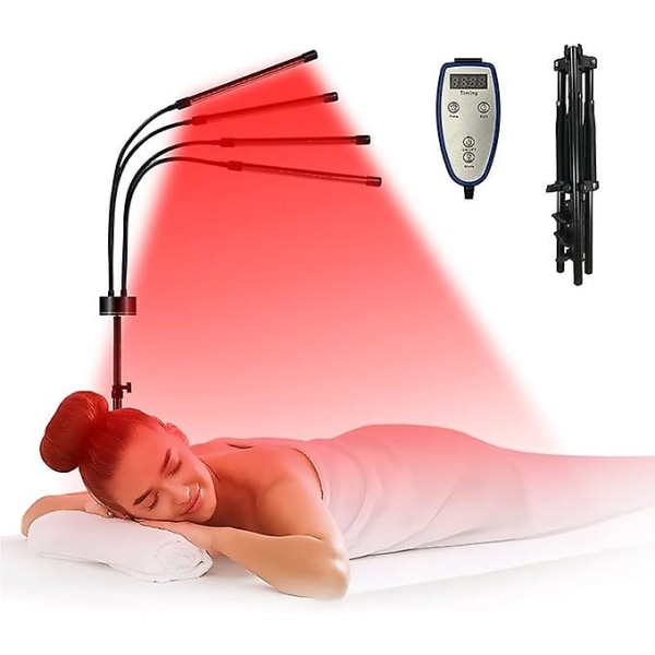 Thérapie Par La Lumière Infrarouge Avec Support - 120 Led, Lumière Rouge 660 Nm / Lumière Infrarouge 850 Nm