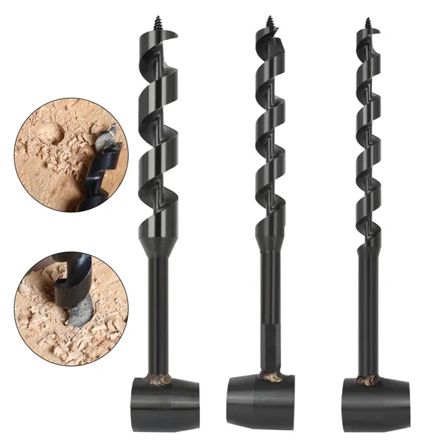 Perceuse À Main 3 Pièces Pour Le Travail Du Bois, Clé Manuelle, Perceuse Au Sol, Outils De Survie En Spirale Pour Le Camping, La Randonnée