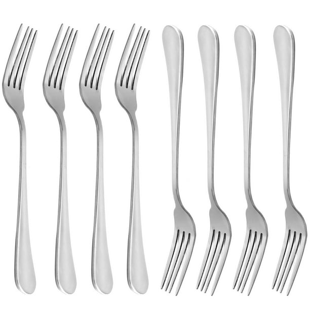 Dinner Forks, 18/10 Heavy-duty Stainless Steel Dinner Forks Set Of 8, 8 Inches