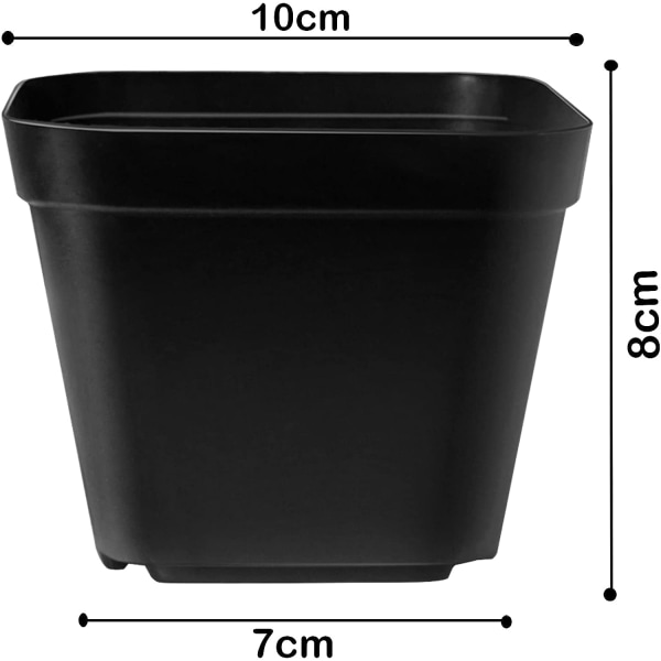 Planteringskrukor, 10 Cm 100 Stycken Plantskolakrukor, För Plantering Inomhus Och Utomhus
