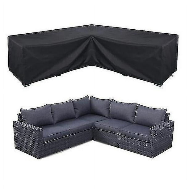 Waterproof Corner Sofa Cover Garden Furniture Set Outdoor Sectional Cover (21521587cm)
