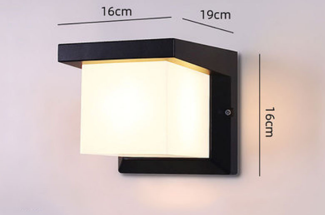 Yidomde 8w (modèle À Détection Radar), 707 Applique Murale Extérieure Led Étanche Ip65 Aluminium Éclairage Pour Balcon, Jardin, Porche, Passage, Patio, Lumière Blanche 6000-6500k