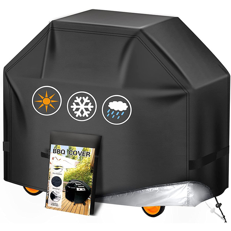 Housse De Protection Imperméable Pour Barbecue/salon De Jardin, 420d Avec Velcro Sur Les Côtés, (14761122cm)