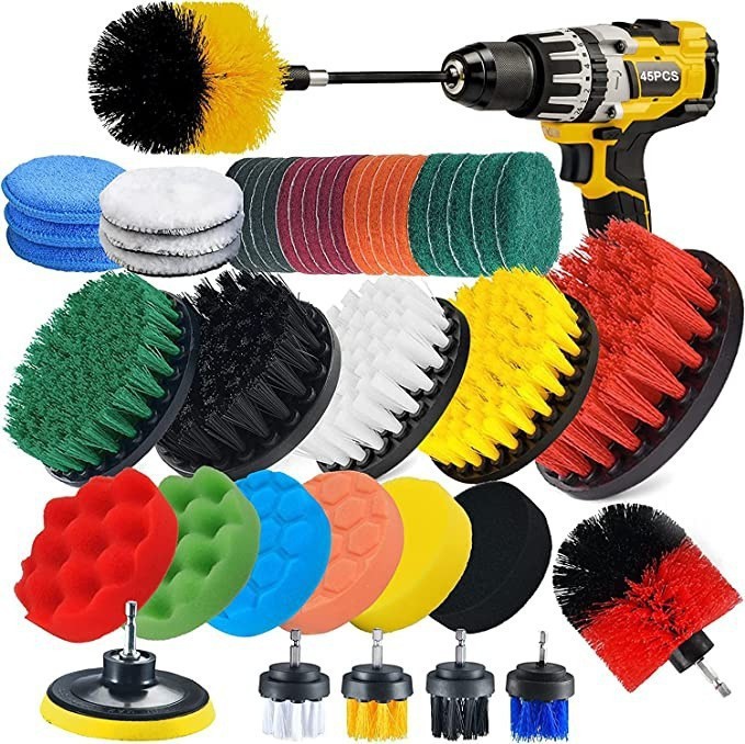 Clean 45-piece Drill Brush Set Drill Not Include