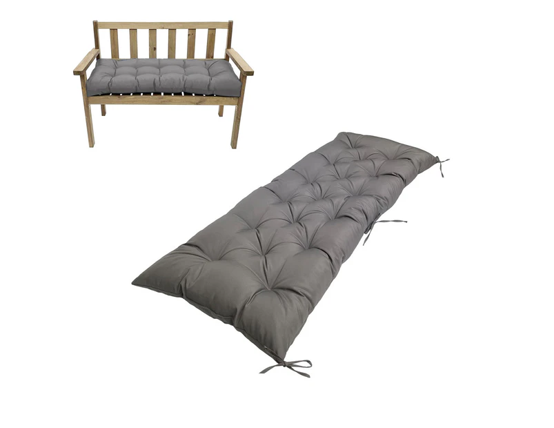 Outdoor Bench Cushions For Patio Furniture Porch Swing Cushions Loveseat Bench Seat Pad-grey