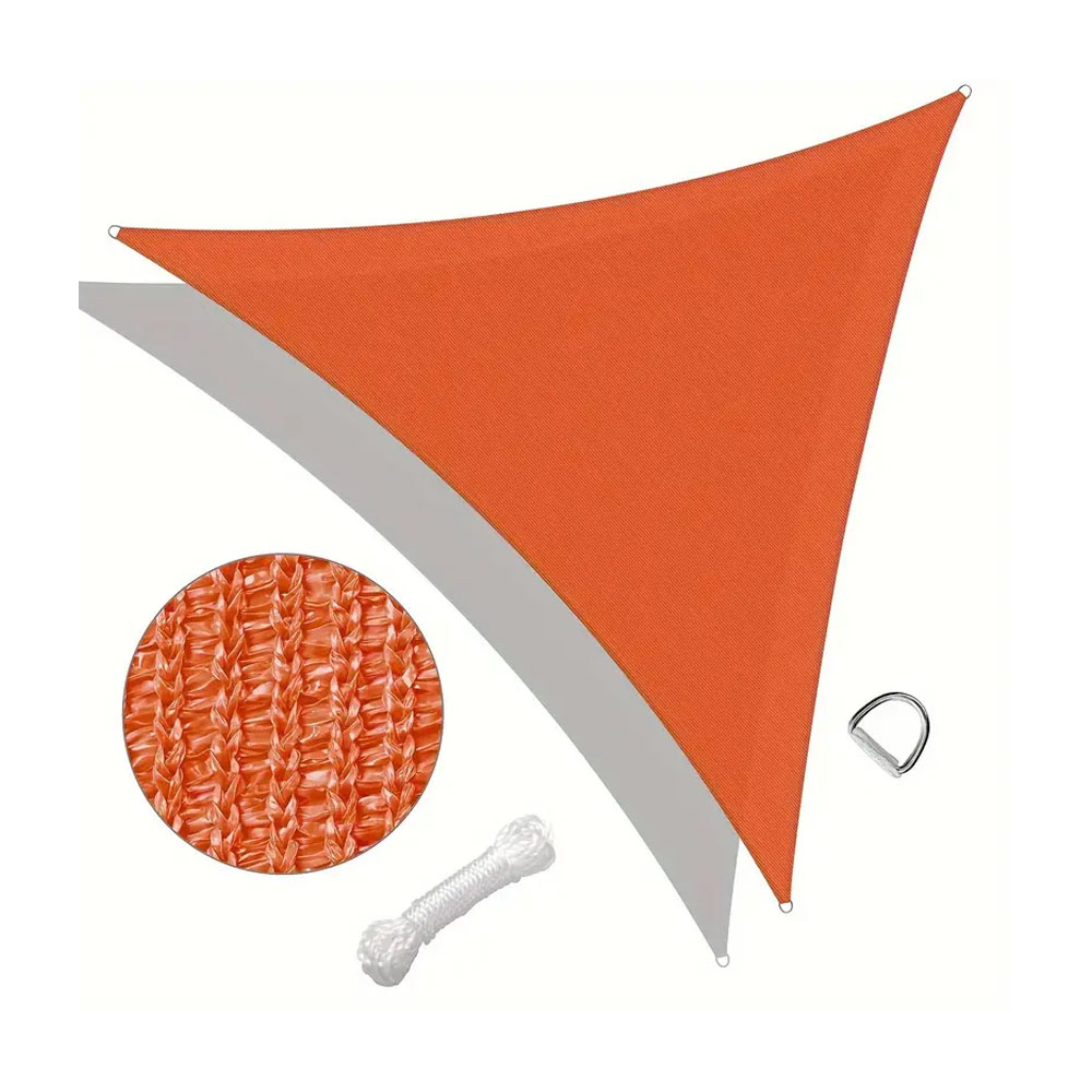 Toldo Triangulaire Pour L'Extérieur, Voile D'Ombre Pour Patio, Balcon, Pliable, Paysage, Adapté À La Terrasse, Au Jardin