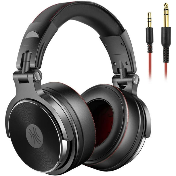 Casque Supra-auriculaire Sans Adaptateur Pour Le Monitoring Et Le Mixage En Studio, Isolation Phonique, Boîtier Pivotant À 90° Avec Oreillettes En Cuir Protéiné De Qualité Supérieure.