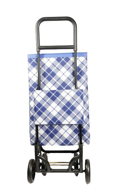 Black Mig Foldable Shopping Trailer Blue