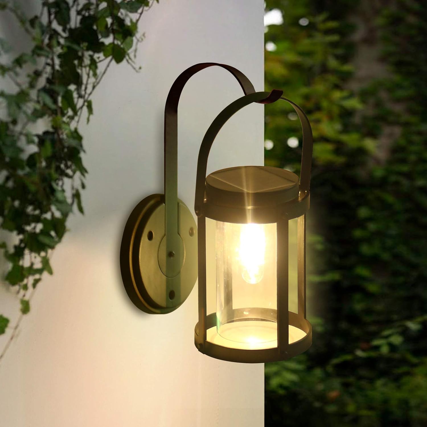 Lemroe Lanterne Solaire D'Extérieur Moderne Pour Jardin, Lampe Suspendue Solaire Pour Allée, Cour, Terrasse