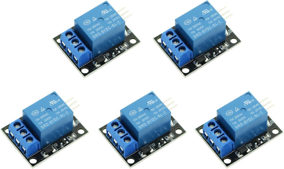 Wingoneer 5pcs Ky-019 5v One Way Relay Module Board Shield For Pic Avr Dsp Arm For Arduino Relay