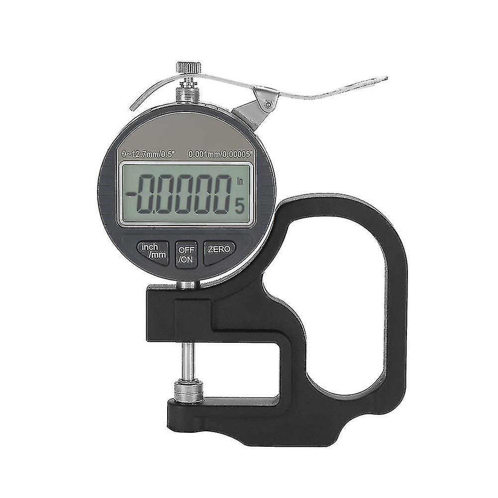 Micromètre Électronique Numérique De Précision (0,001 Mm) Avec Plage De Mesure De 0 À 12,7 Mm Pour Papier, Cuir, Tissu Et Fil.