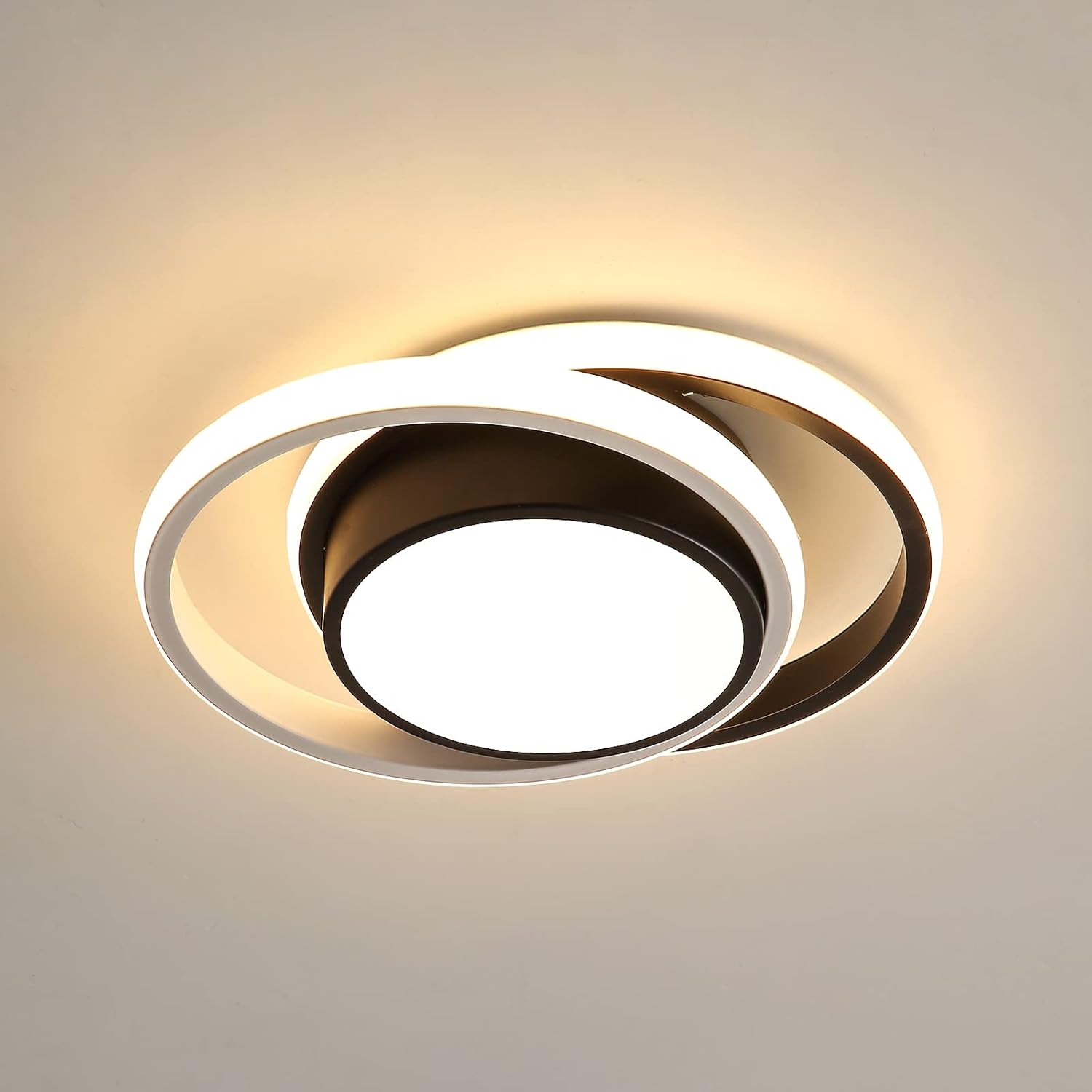 Plafonnier Led, 28w Luminaire Plafonnier Rond En Acrylique, Moderne Lampe De Plafond Led Pour Chambre Couloir , Lumière Blanc Diamètre Chaud 28cm